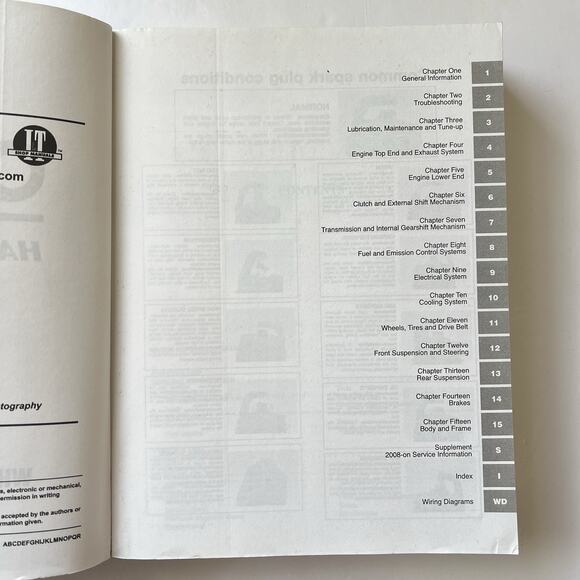 Clymer Manual Harley Davidson VRSC Series 2002 to 2014 Motorcycle Repair M426 - Picture 4 of 13